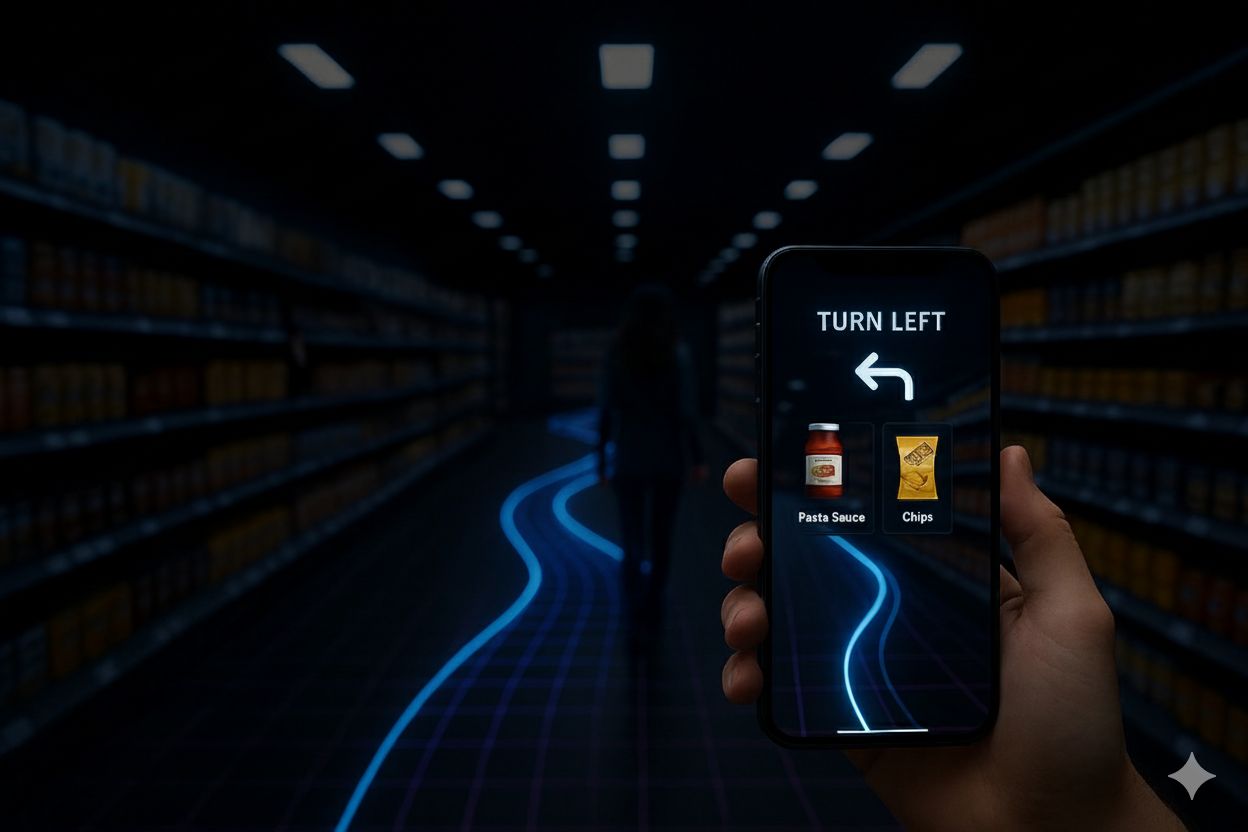 In-store navigation on phone